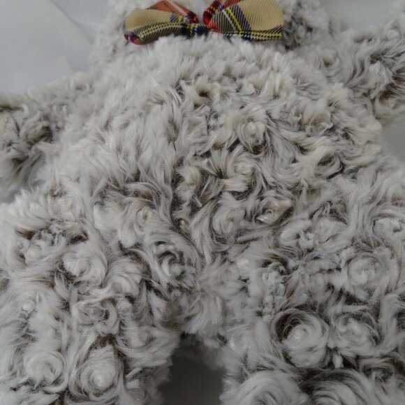 FAO Schwartz Bow Tie Plush Teddy Bear Stuffed Animal Curly Frosty Hair Brown 18" - Picture 7 of 8